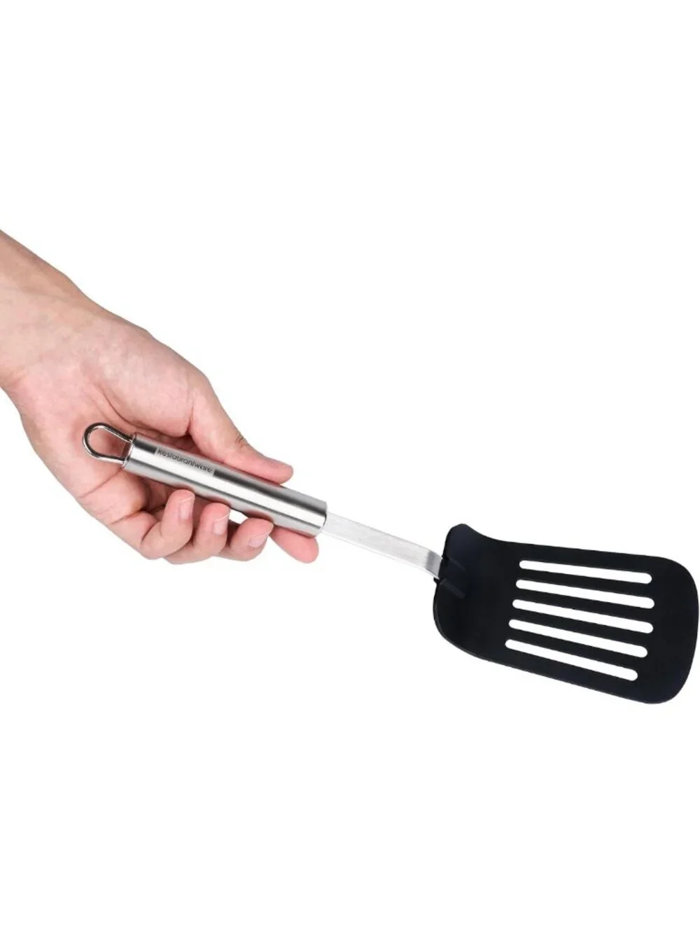 Large Heat-Resistant Slotted Turner Spatula Set - Non-Stick, Dishwasher Safe, 6